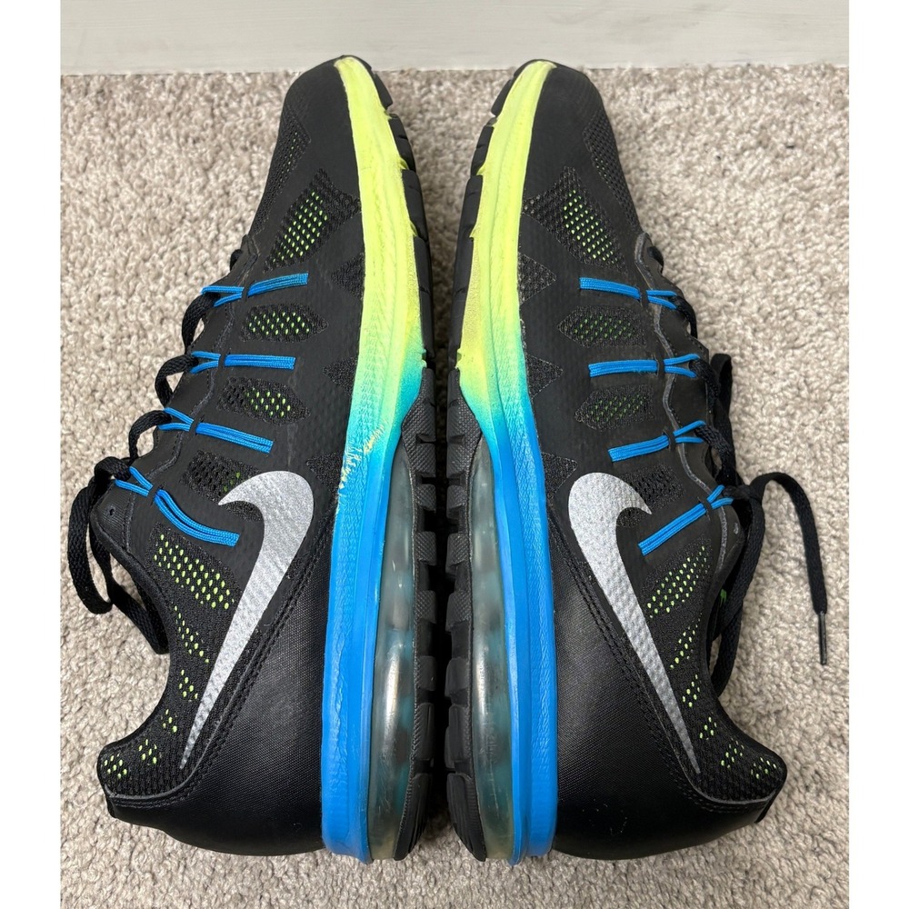Nike Air Max Dynasty Mens Running Shoes Black Blue Volt 829711-007 Size 12 - Picture 6 of 14